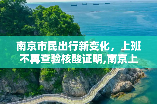 南京市民出行新变化，上班不再查验核酸证明,南京上班不再查验核酸
