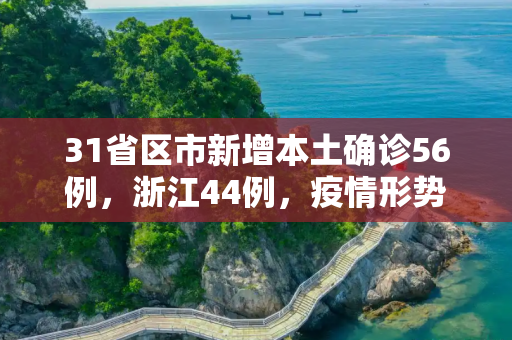 31省区市新增本土确诊56例，浙江44例，疫情形势严峻，防控不容松懈,31省区市新增本土确诊56例 浙江44例